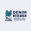 Denim Research logo and brand identity. Un proyecto de Diseño, Ilustración tradicional, Br e ing e Identidad de Aron Leah - 08.10.2021