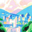 Drawings of Vancouver, Canada. Illustration, Artistic Drawing, Acr, and lic Painting project by Angela Pan - 01.28.2021