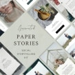 Paper Animated Stories - Social kit. Un proyecto de Motion Graphics, Redes Sociales y Diseño para Redes Sociales de Sparrow & Snow - 15.08.2018