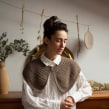 Cuello Palma. Un proyecto de Diseño, Artesanía, Moda, Creatividad, Tejido y Crochet de Estefa González - 09.11.2021