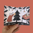Happy holidays card. Un proyecto de Diseño e Ilustración de SowiesoWies - 15.11.2021