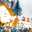 Había Un Gigante Ein Projekt aus dem Bereich Illustration, Zeichnung, Digitale Illustration, Aquarellmalerei, Stor, board, Kinderillustration und Erzählung von Juan Camilo Mayorga - 26.11.2021
