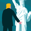 "They Let You Do It" Anti-Trump Illustration. Un proyecto de Ilustración, Diseño editorial, Ilustración vectorial, Concept Art e Ilustración editorial de Lennart Gäbel - 20.10.2016