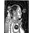 Space Woman Ein Projekt aus dem Bereich Illustration, Prägung, Anatomische Zeichnung und Erzählung von Don Kilpatrick III - 11.10.2021