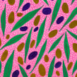 Olives, Sunflowers, and Autumn Leaves. Un proyecto de Ilustración tradicional, Pattern Design, Ilustración botánica y Sketchbook de Shaun Levin - 24.12.2021