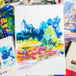 Mon projet du cours : Paysages : approche par le carnet de dessin et la couleur. Un projet de Esquisse , Créativité, Dessin au cra, on, Dessin , et Carnet de croquis de Agnès Decourchelle - 29.12.2021