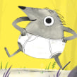 Hedgehogs in Underwear. Illustration, and Children's Illustration project by Marissa Valdez - 01.03.2022