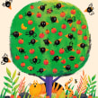 Die kleine Brigitte: Wer hat sich noch im Baum versteckt?. Traditional illustration, Children's Illustration, and Editorial Illustration project by Anna Süßbauer - 08.05.2021