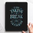 "Taking a Break from Instagram" Lettering. T, pograph, Lettering, Digital Lettering, T, pograph, and Design project by Nico Ng - 03.07.2022