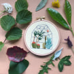 Plant Inspired Embroidery. Un projet de Artisanat, Broderie , et Art textile de Melissa - 22.03.2022