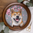 Lishi - Hand embroidered Shiba Inu portrait . Arts, Crafts, Fine Arts, Embroider, and Sewing project by Michelle Staub ⋆ StitchingSabbatical - 12.31.2021