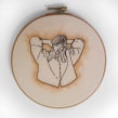 Needlefelted and Embroidered Portrait. Traditional illustration, Arts, Crafts, Fashion, Fashion Design, Product Photograph, Fashion Photograph, Embroider, Needle Felting, and Fashion Illustration	 project by Courtney McLeod - 06.16.2022