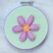 Little Fluffy Daisy. Design, Arts, Crafts, Embroider, Fiber Arts, Needle Felting, and Textile Design project by Courtney McLeod - 05.20.2022