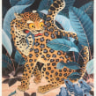 Minhwa Leopard. Un proyecto de Ilustración tradicional y Pintura gouache de Georgina Taylor - 06.12.2022