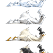 Giant Duck Crash Landing. Un proyecto de Ilustración tradicional y Diseño de personajes de Florian Satzinger - 16.02.2023