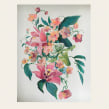 Commissioned floral painting for fabric  . Un proyecto de Pintura, Ilustración textil y Pintura acrílica de Sonal Nathwani - 10.05.2023