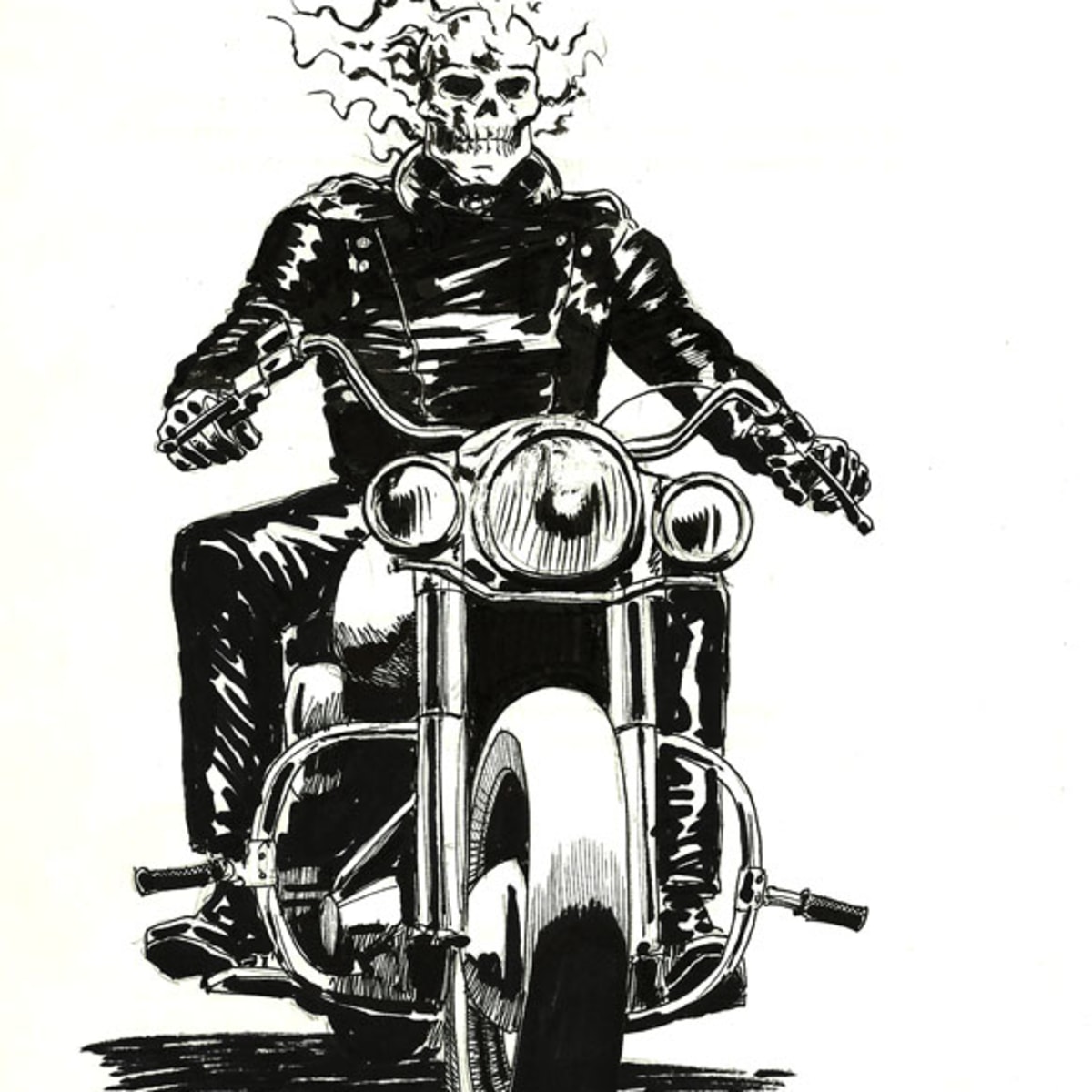 Motoqueiro Fantasma By Julio  Ghost rider, Rider, Humanoid sketch