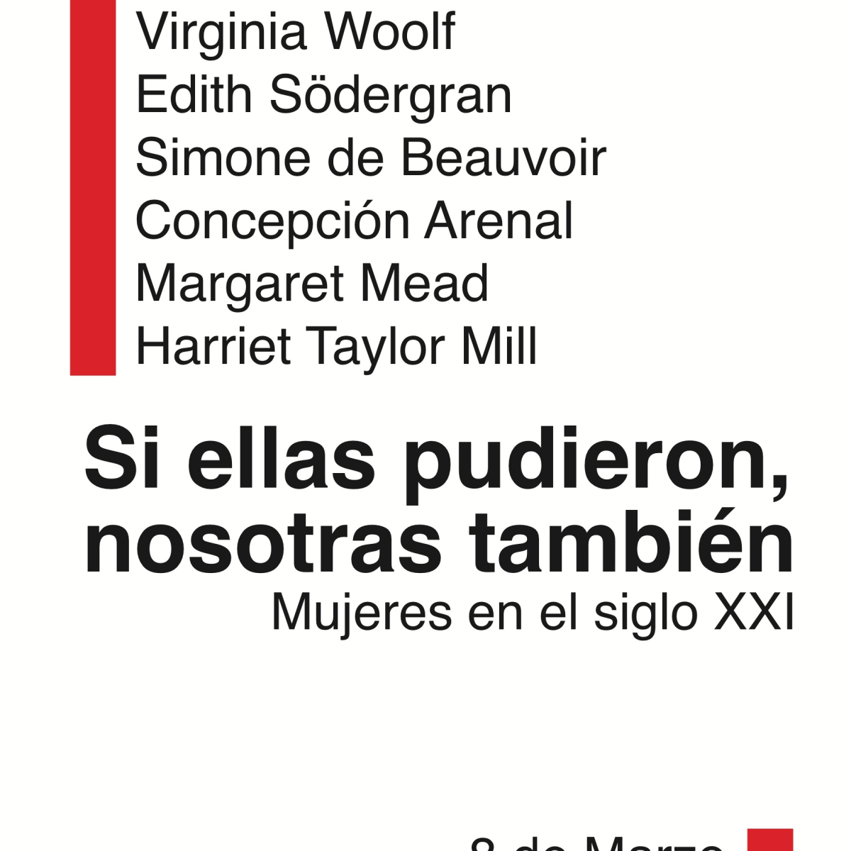 Cartel día de la Mujer, 8 de Marzo. Mención de Honor de la Comunidad de