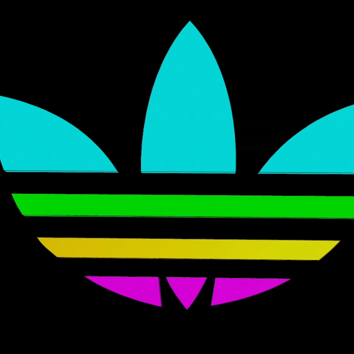 motivo oscuridad lazo Logo Adidas Color | Domestika