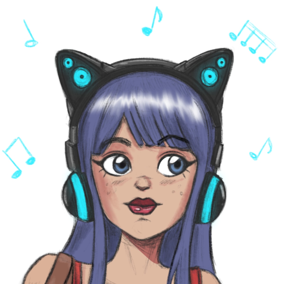 Cat Headphones Domestika 