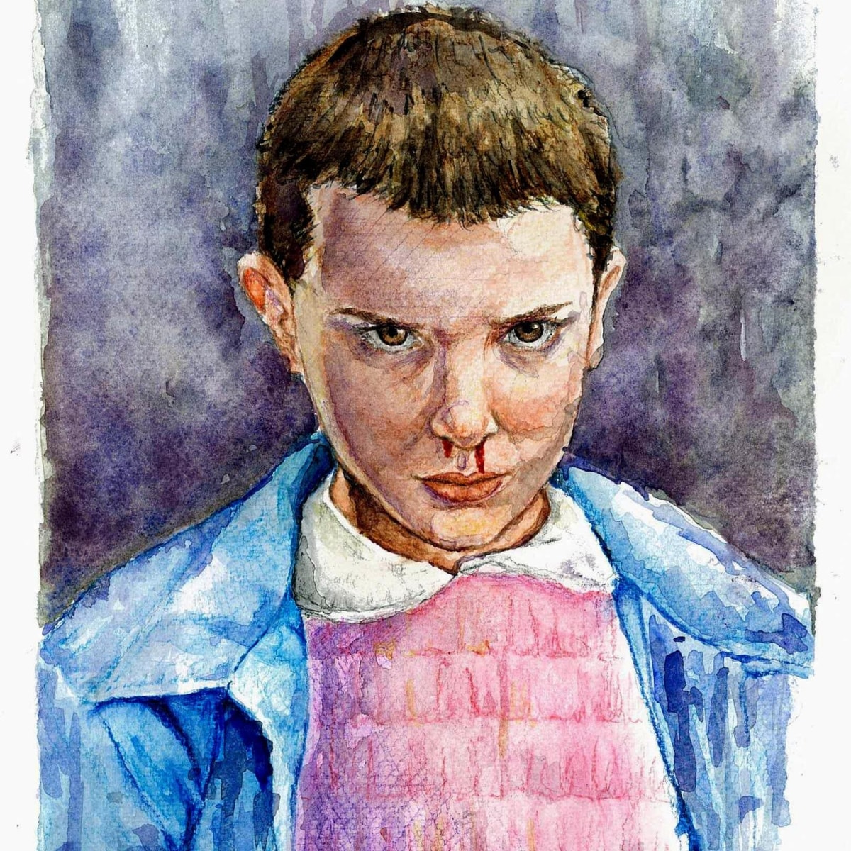 Eleven Stranger Things Drawing Picture  Drawing Skill