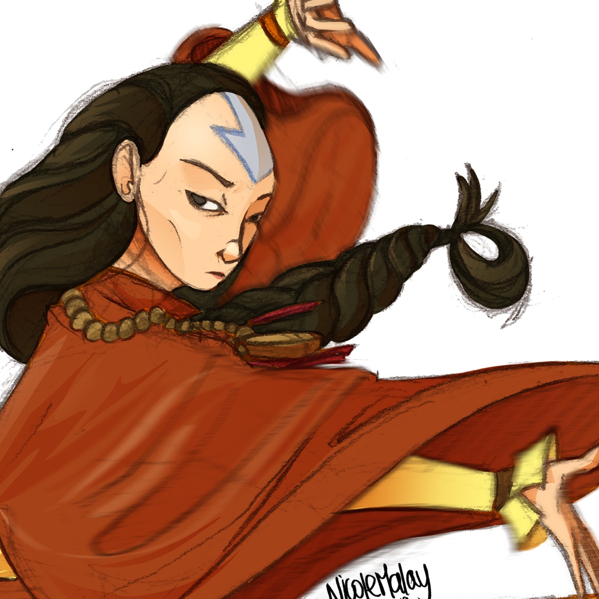 Month of Art Day 21 Avatar the Last Airbender Fanart Part 2  From the  Perspective of an Old Soul