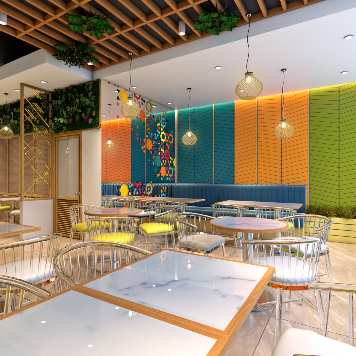 Interior Design Project 2: Restaurant Design on Behance