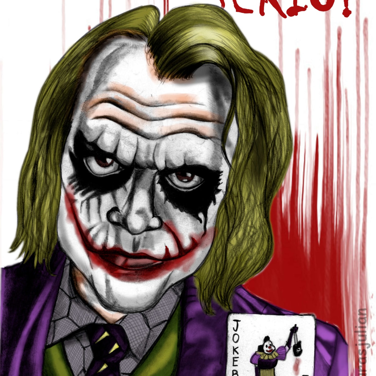 Heath Ledger as Joker  Pencil Drawings  Drawings  Illustration  Entertainment Movies Action  Adventure  ArtPal