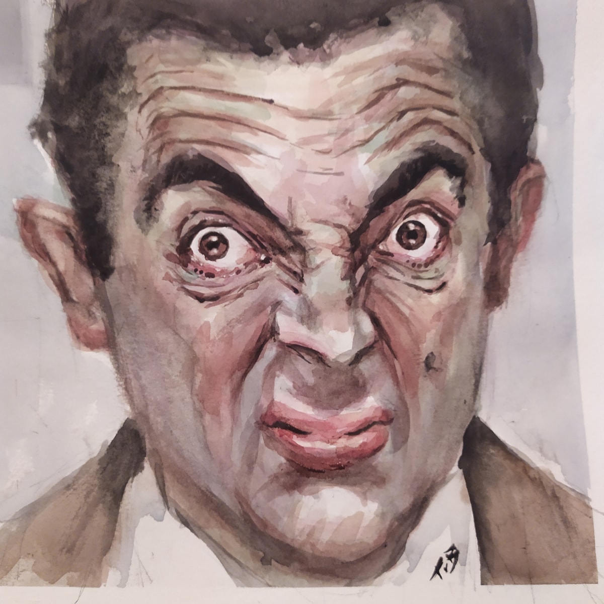 mr. bean copied from a great caricaturist | Freelancer