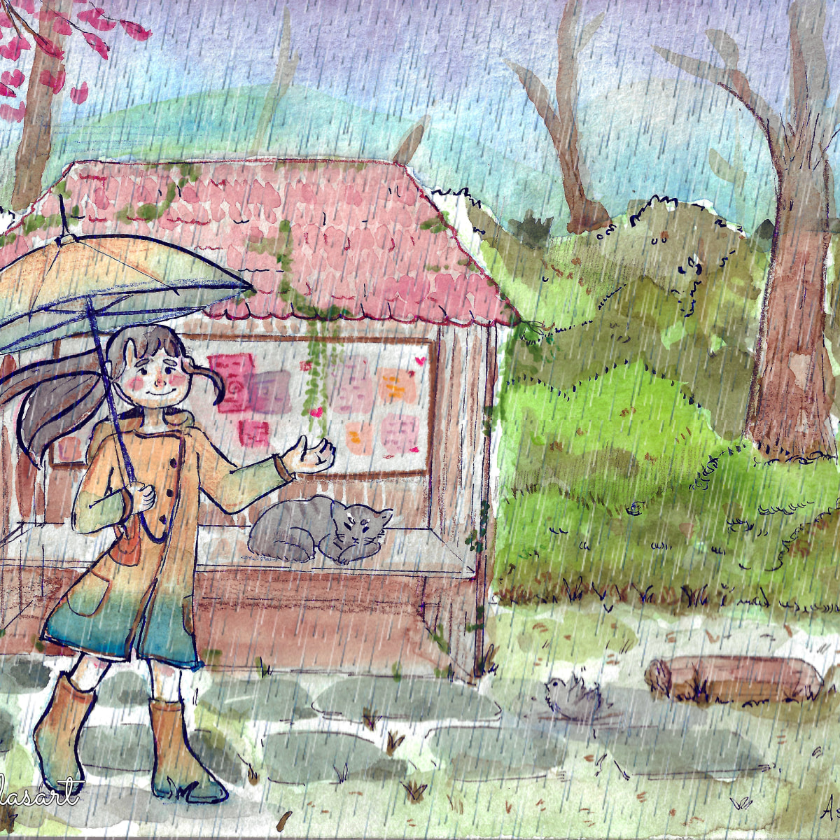 Book Girl: Art of the Day: A Rainy Day