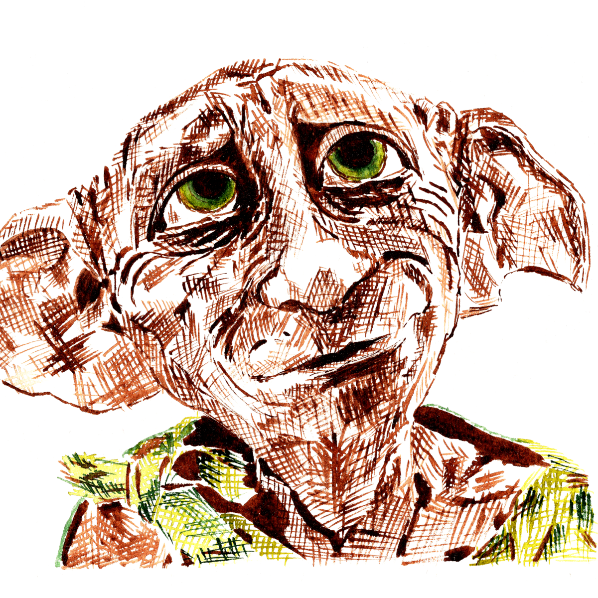 Dobby-Harry Potter - The Focus - Drawings & Illustration, Fantasy &  Mythology, Magical, Elves & Gnomes - ArtPal