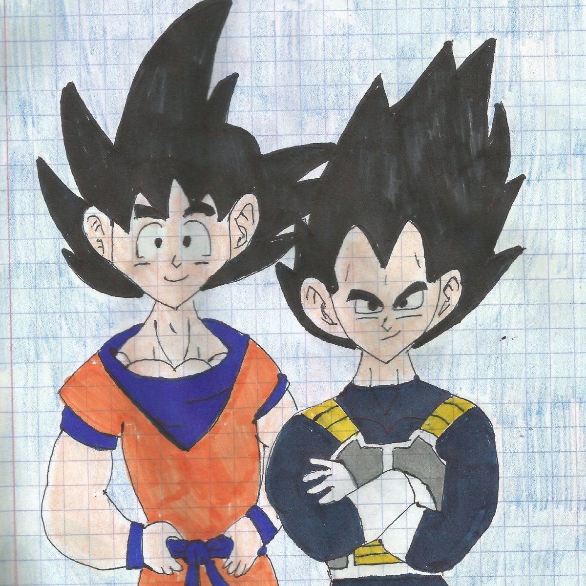 Drawing Goku VS Vegeta - Super Saiyan Blue - YouTube