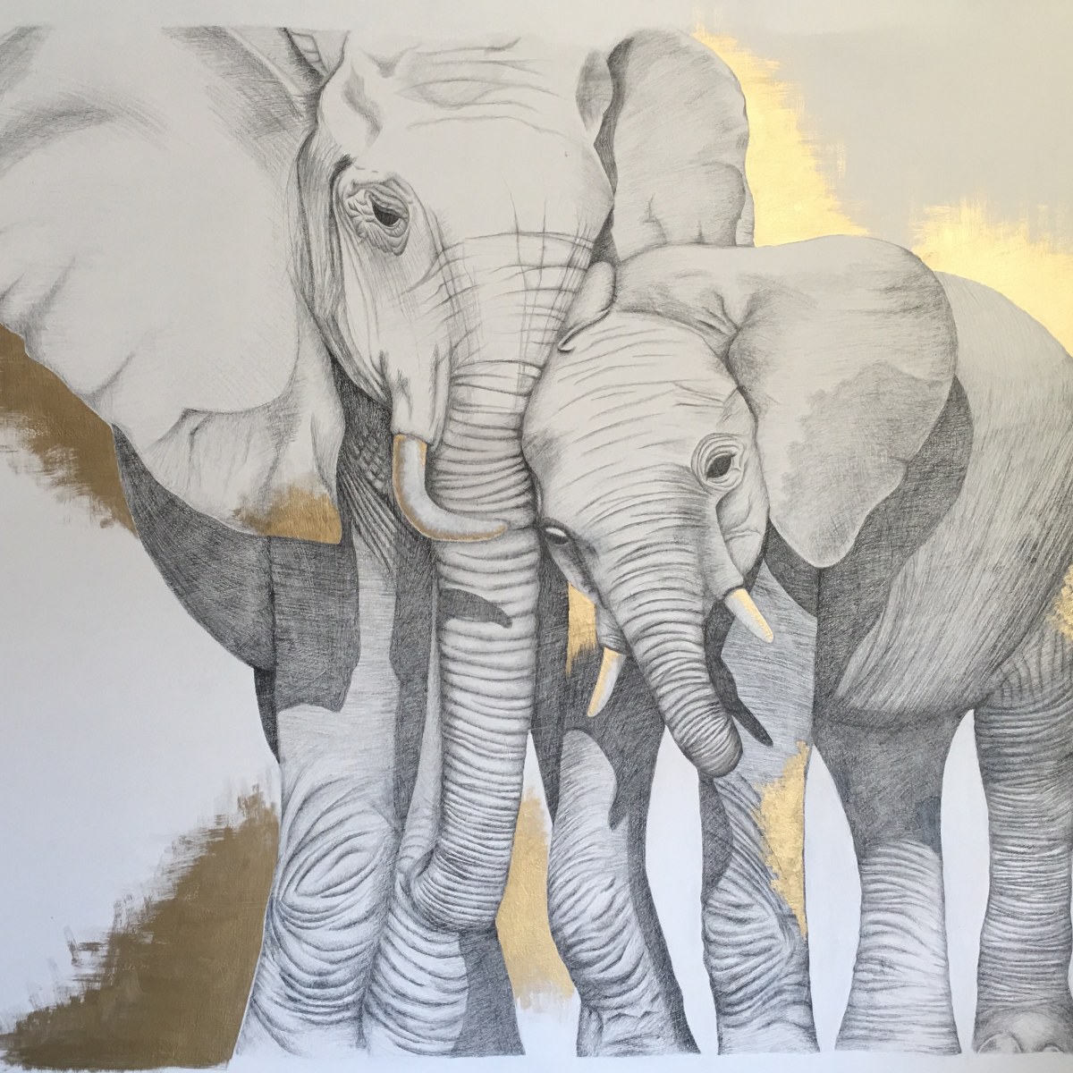 Elefantes a lápiz | Domestika