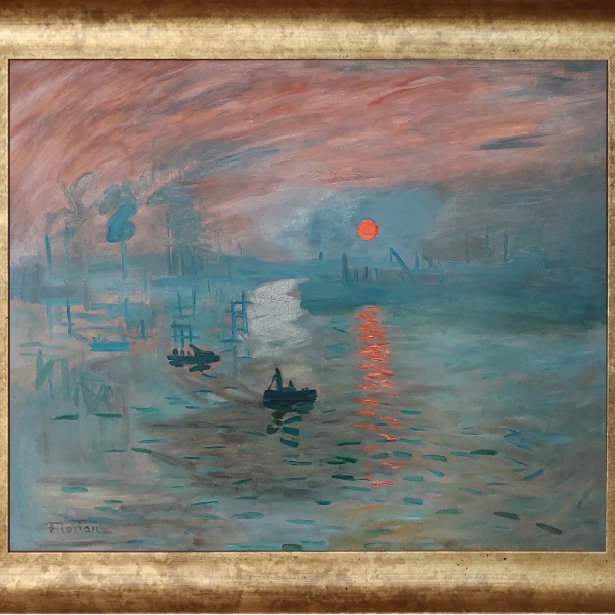 Claude Monet Impression Sunrise dimensions