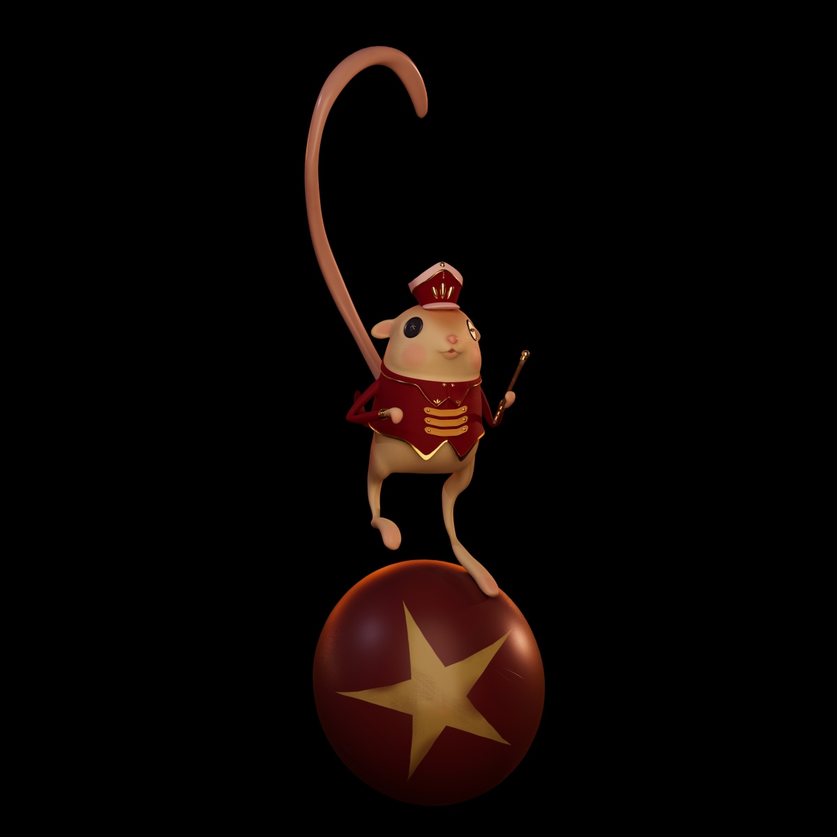CGI project Coraline Jumping Mouse2021 Domestika