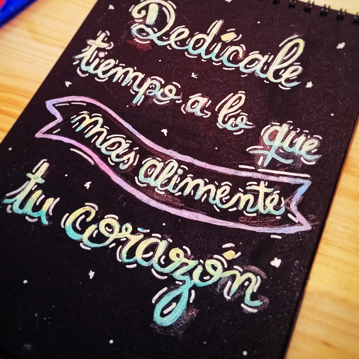 Mi proyecto del curso: Lettering con acuarelas metálicas