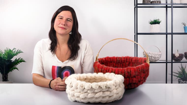 Cestería artesanal contemporánea