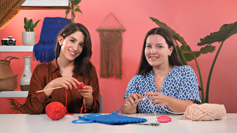 Técnicas básicas de knitting y crochet