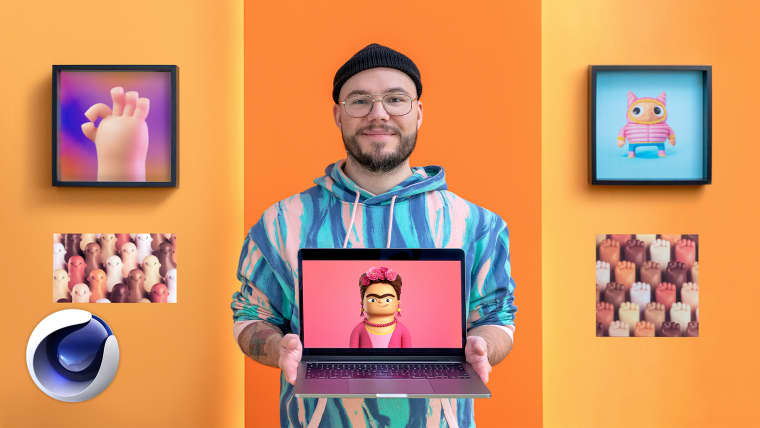 3D Self-Portrait Creation for Social Media in Cinema 4D