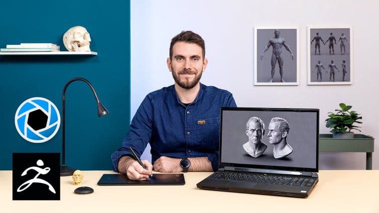 Portrait 3D réaliste avec ZBrush et KeyShot