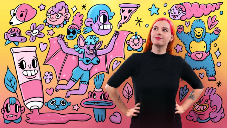 Introducción a la ilustración de personajes con gouache y tinta china