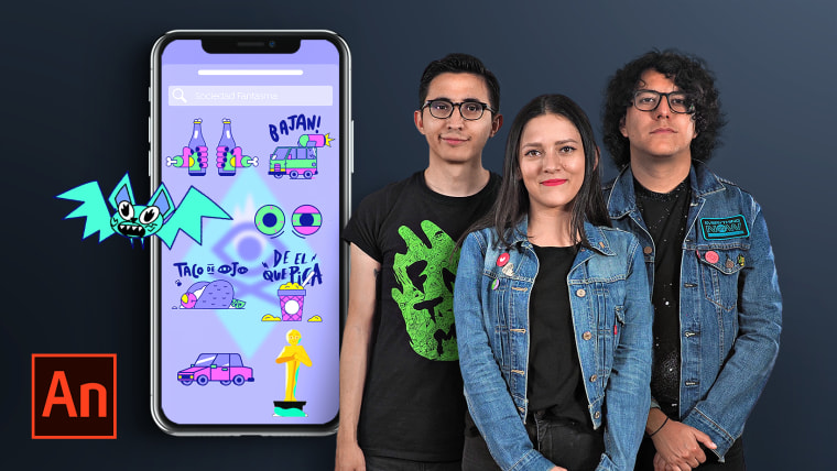 Diseño de stickers animados para redes sociales