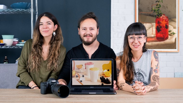 Criação de séries de fotografia gastronômica