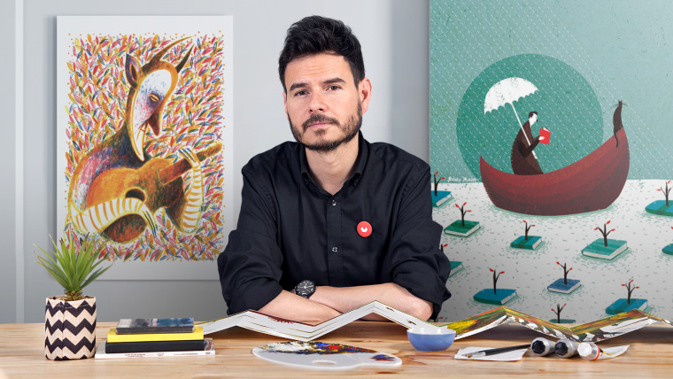 Creación de un libro plegable ilustrado