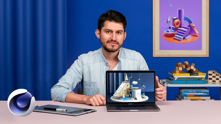 Creación de composiciones 3D en Cinema 4D
