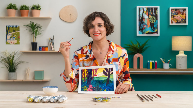 Tecniche di colore e illuminazione con pittura acrilica