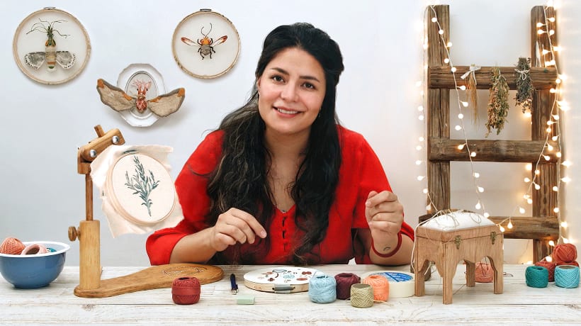 Pintar com linha: técnicas de ilustração têxtil