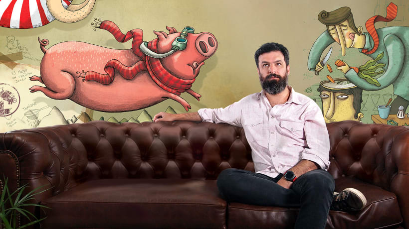 Ilustração de personagens com estilo