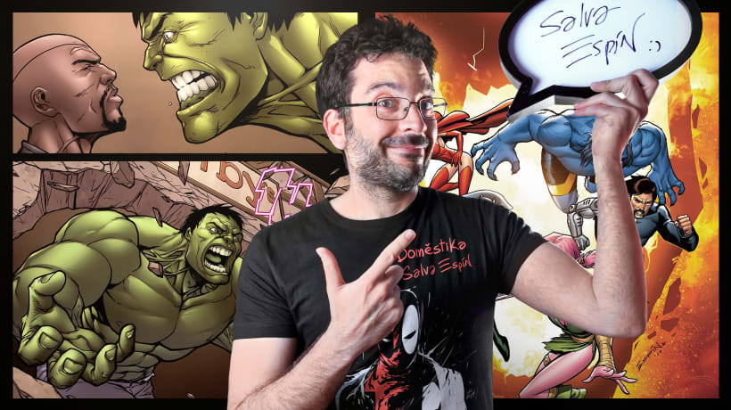 Desenho a lápis para quadrinhos de super-heróis