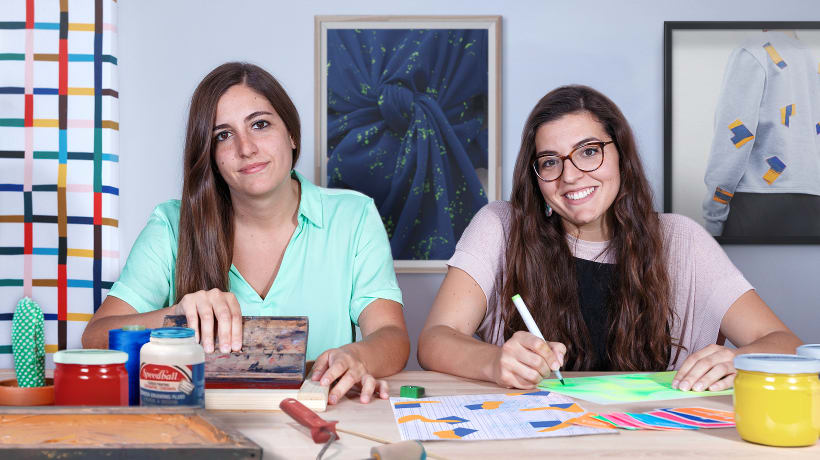 Estampación de serigrafía textil con stencil